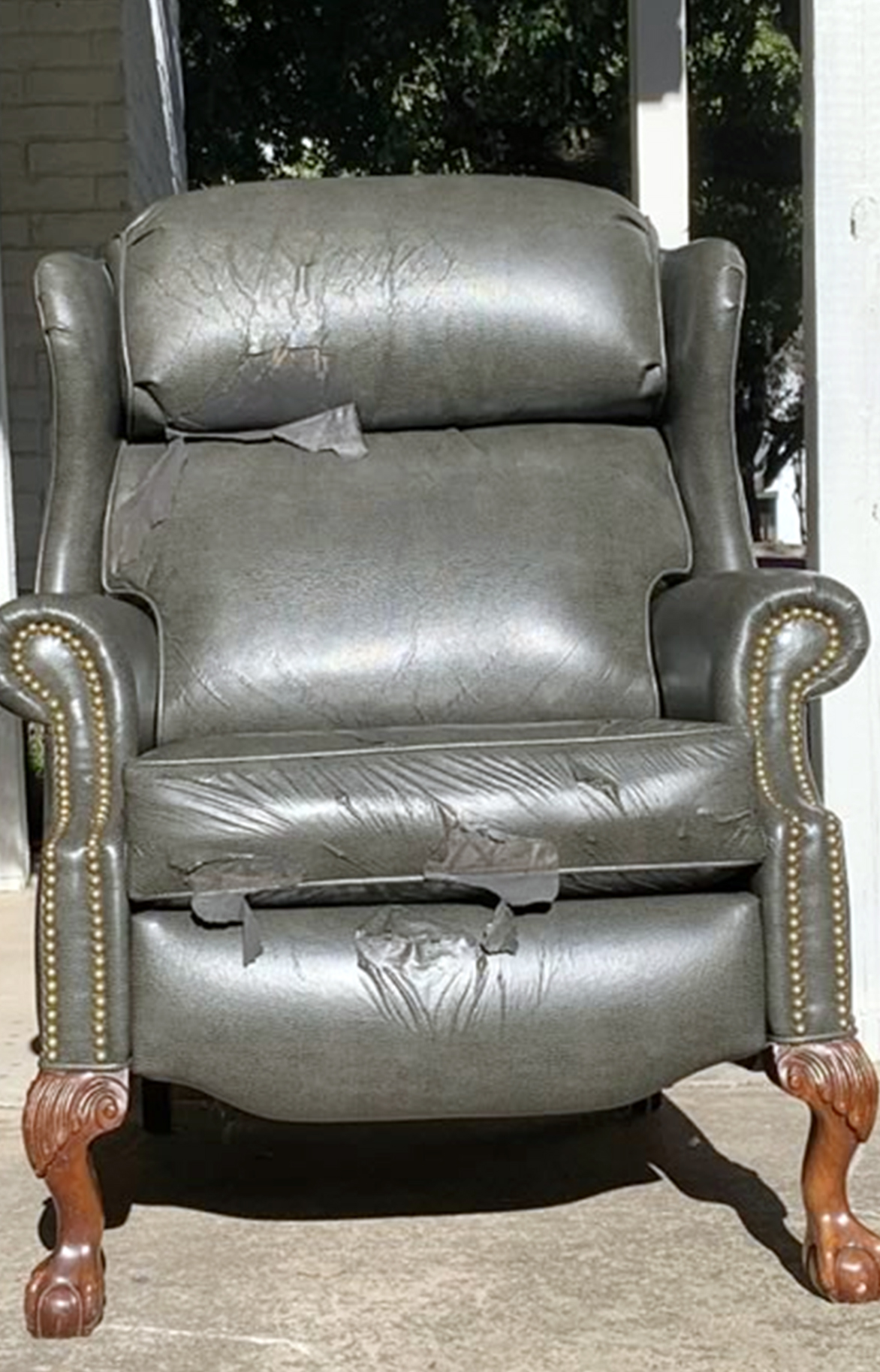 Leather Chair Before